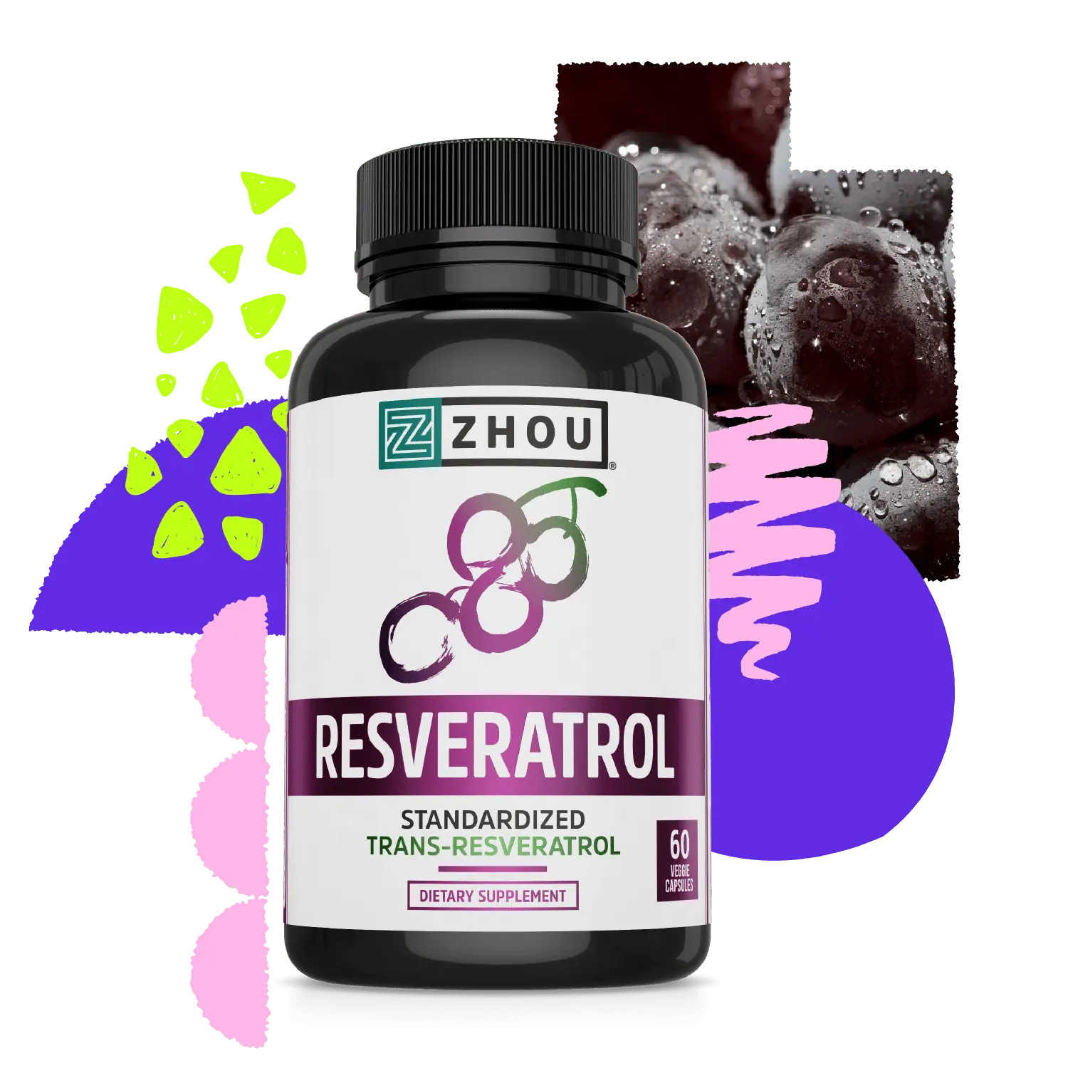 Zhou Resveratrol - High-Potency Trans-Resveratrol Formula Zhou Resveratrol - High-Potency Trans-Resveratrol Formula