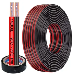 14 Gauge Wire Red/Black , 14AWG CCA, Low Voltage Automotive Primary Harness Wire for Battery, Car Audio, Remote Trailer, Security Alarm, Hook Up Electrical Wires for DIY DC