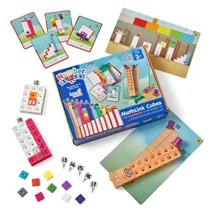 hand2mind MathLink Cubes Numberblocks 11-20 Activity Set, 30 Numberblocks Activities Linked to TV Episodes, 155 NumberBlocks MathLink Cubes, Numberblocks Toys, Math Cubes, Homeschool Supplies