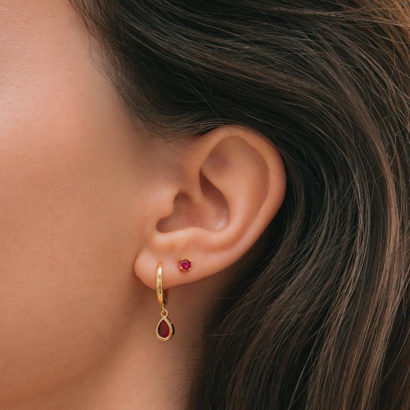 EVRY JEWELS Gold or Silver Plated Women's Hypoallergenic Ice Ice Baby Earrings EVRY JEWELS Gold or Silver Plated Women's Hypoallergenic Ice Ice Baby Earrings