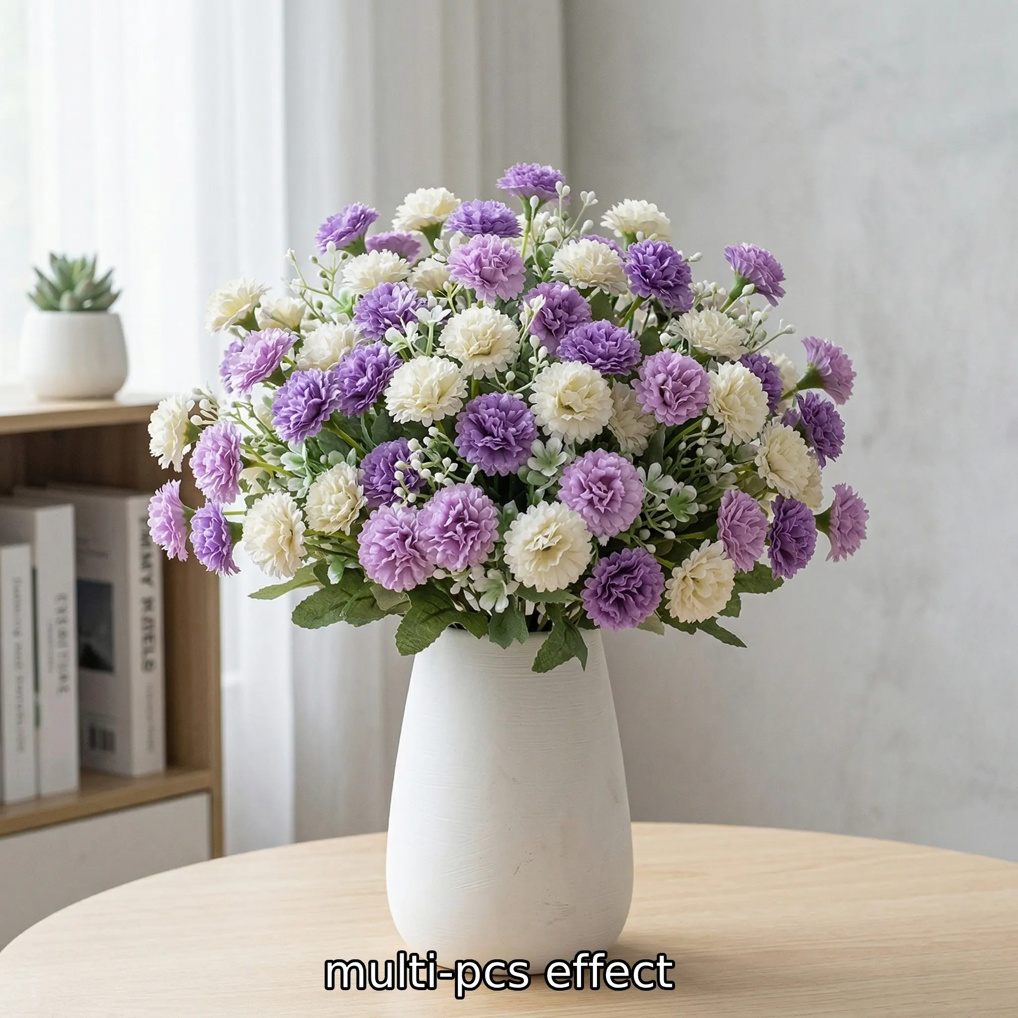 Realistic Artificial Carnations Bouquet, and, Low Maintenance, Ideal for Indoor/outdoor Decor, Wedding, Mother's Day, Festivals