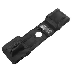 1-Pack Quad ATV 4-Wheeler Saddlebags Cargo Pouch Storage UTV Motorcycle Gas Tank Saddle Bag for Polaris Sportsman 450 570 850 XP 1000 Black 600D Oxford