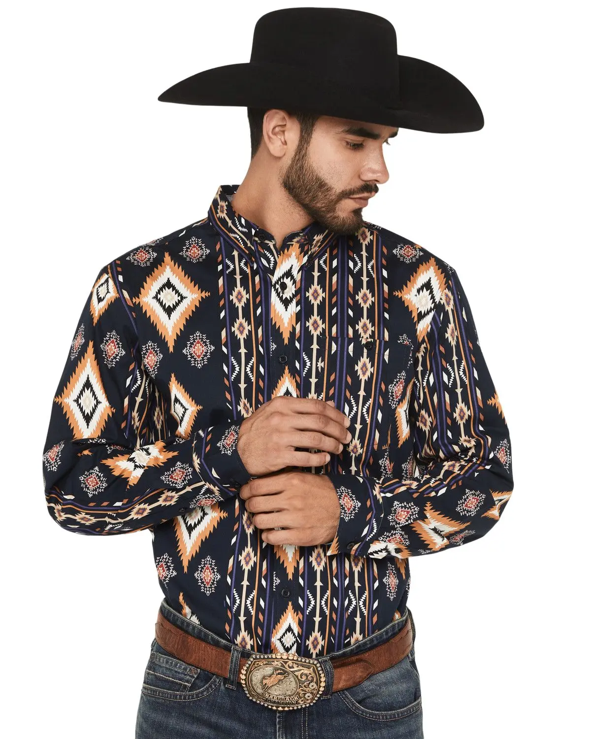 Rank 45 Men's 45&Reg; Men'S Ocean Tide Trail Southwestern Striped Long - Rmho25w4-Nvy