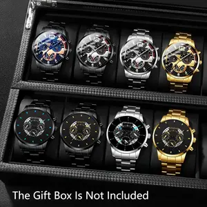 Men's Luxury Watch Set, Alloy Case & Band, Perfect for Daily Wear, Parties, Special Occasions, 8-Piece Stylish Combination, Wristwatch Set