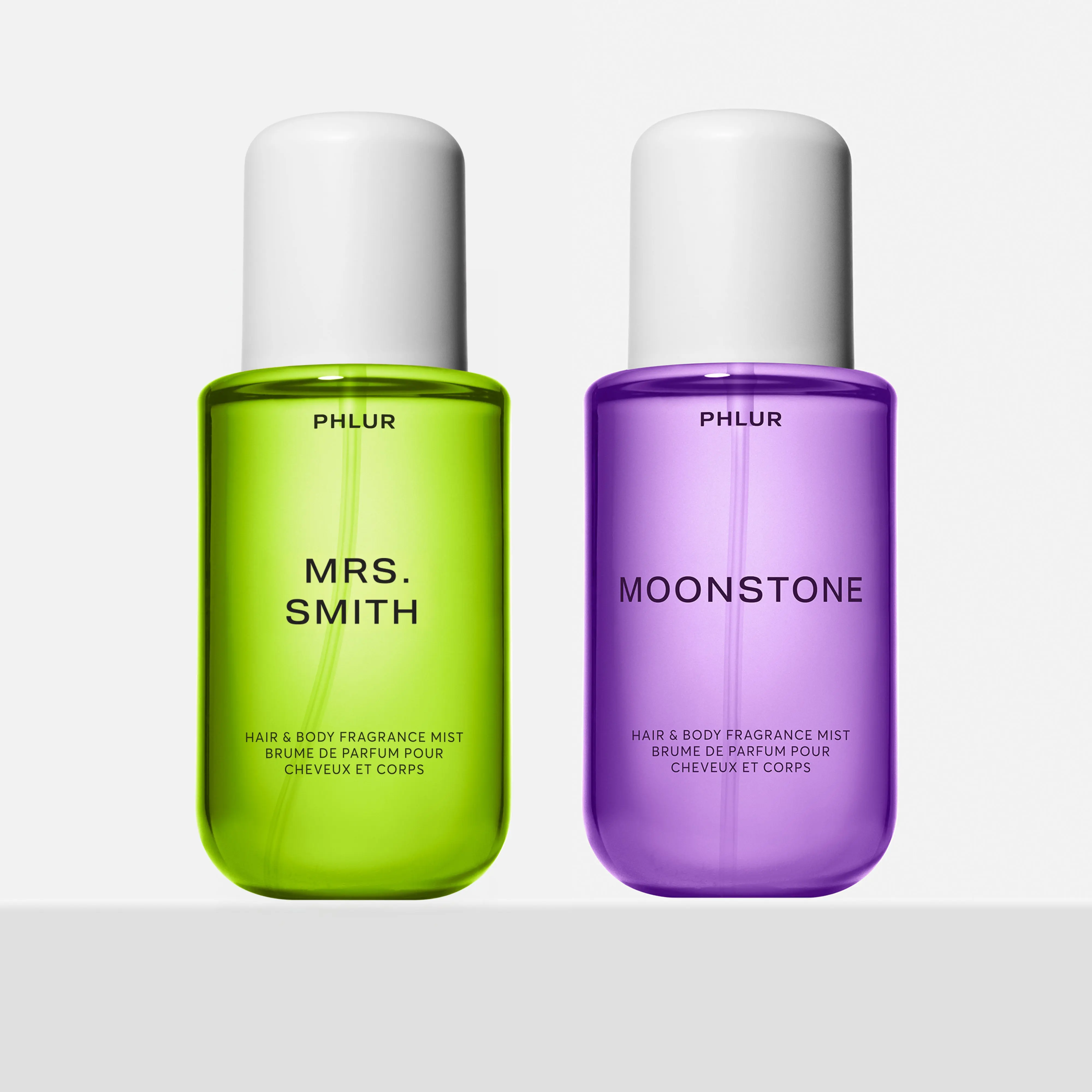 PHLUR Lush Fruit Body Mist Duo - Mrs. Smith and Moonstone Full Size Hair & Body Fragrance Mist Set (2 x 8 fl oz)