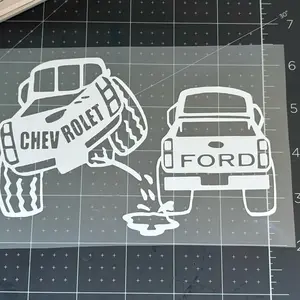 Chevrolet & ford decal