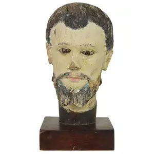 Antique Vietnamese Saint Figure Head