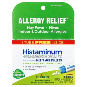 Boiron Histaminum Hydrochloricum 30C, 3 Tubes, 80 Meltaway Pellets Each | HSA/FSA Eligible