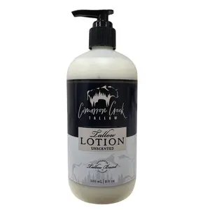 Unscented Grass-fed Beef Tallow Hand & Body Lotion 16oz