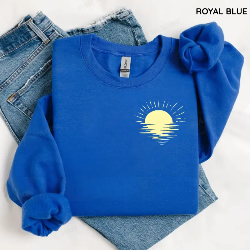 Retro Chasing Sunsets Sweatshirt, Vintage Beach Graphic Crewneck, Coastal Vacation Pullover, Ocean Lover Sweatshirt, Gift for Her, Graphic Crewneck Top