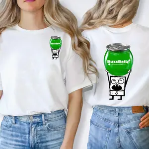 Doodlebob Buzzball Unisex Two-Sided T-shirt, Unisex Sweater full color for Casual Wear, Funny Drinking T-shirt, for Men and Women