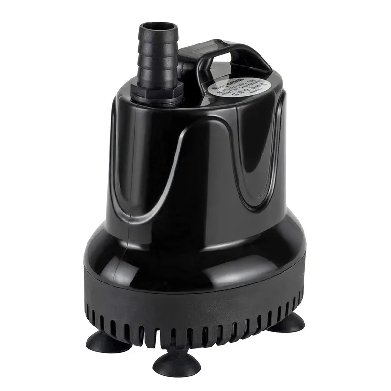 hygger 215 GPH Fast Flow Submersible Saltwater Aquarium Pump - Aquarium Accessories, Quick Install, 2 Hose Adapters (Adapter to Hose), Power Supply, Black for Fish Tank Pond Use