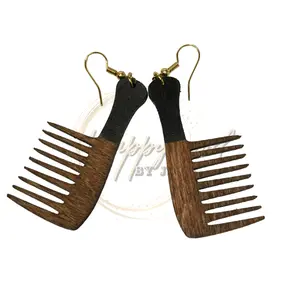 Shierka  the Ethnic  Afro Pick Earring