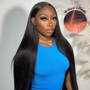 [New In] Wiggins Hair Glueless M Hairline Widow's Peak Straight 6x8 Lace Closure Wigs Human Hair Ready To Go Wig Pre Cut Pre Plucked Natural Hairline #DealsForYouDays