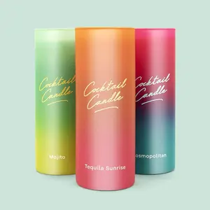 Cocktail Candles Decor Glass Decoration Scented