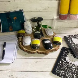 Resin Pencil Tumbler Set