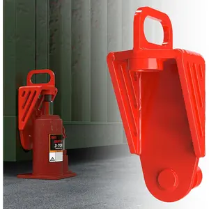 2026 Upgraded Shipping Container Jack Lug, Heavy Duty Shipping Container Booster Lifter with Portable U-Shape Handle, Shipping Container Accessories Attachment(Red)