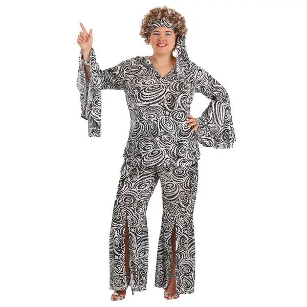 Women's Plus Size Foxy Disco Lady Costume