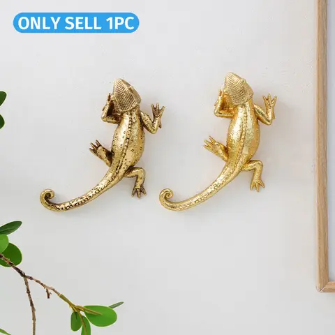 European Style Lizard Wall Hanging Decor, Vintage Resin Craft, Handmade Home Wall Decoration, Wall Mounted Decoration, Interior Wall Decor, Decorative Wall Decor, 1 Piece
