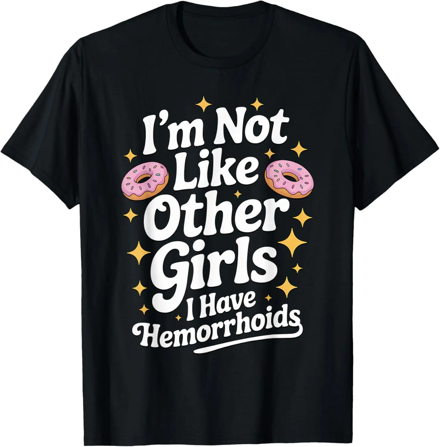 Embarrassing Shirt Hemorrhoids Inappropriate Adult Humor T-Shirt Pure Cotton Graphic Tees Menswear Top: Gifts for Men & Women