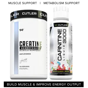 Muscle and Recovery Support Creatine Monohydrate with Carnitine for Brain Health, Muscle Support and Caffeine Free Energy for optimal absorption