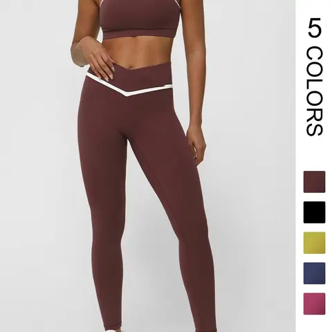 Two-Piece Set Women's Contrast Binding Crop Tank Top & High Waist Leggings Tracksuit Set, Sporty Casual Breathable Outfits for Yoga Workout Running, Ladies Sportswear for All Seasons, Yoga Clothes Set, Fitness Yoga Set, Gym Training Outfit, Workout Sets