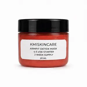 “Try Me First” (4-5 use Tester) Rose Clay Armpit Detox Mask w/ ACV , Cleansing, Exfoliating, Softening, Skin Rebalancing, Underarm Odor Fighting, Long-Lasting Freshness Support, All Skin Types, Single Item (Apple Cider Vinegar Smell Is Normal)
