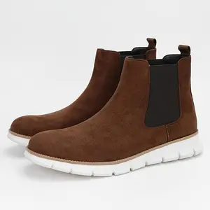 Retro Boots, British Style, Casual And Versatile Men'S Chelsea Boots.