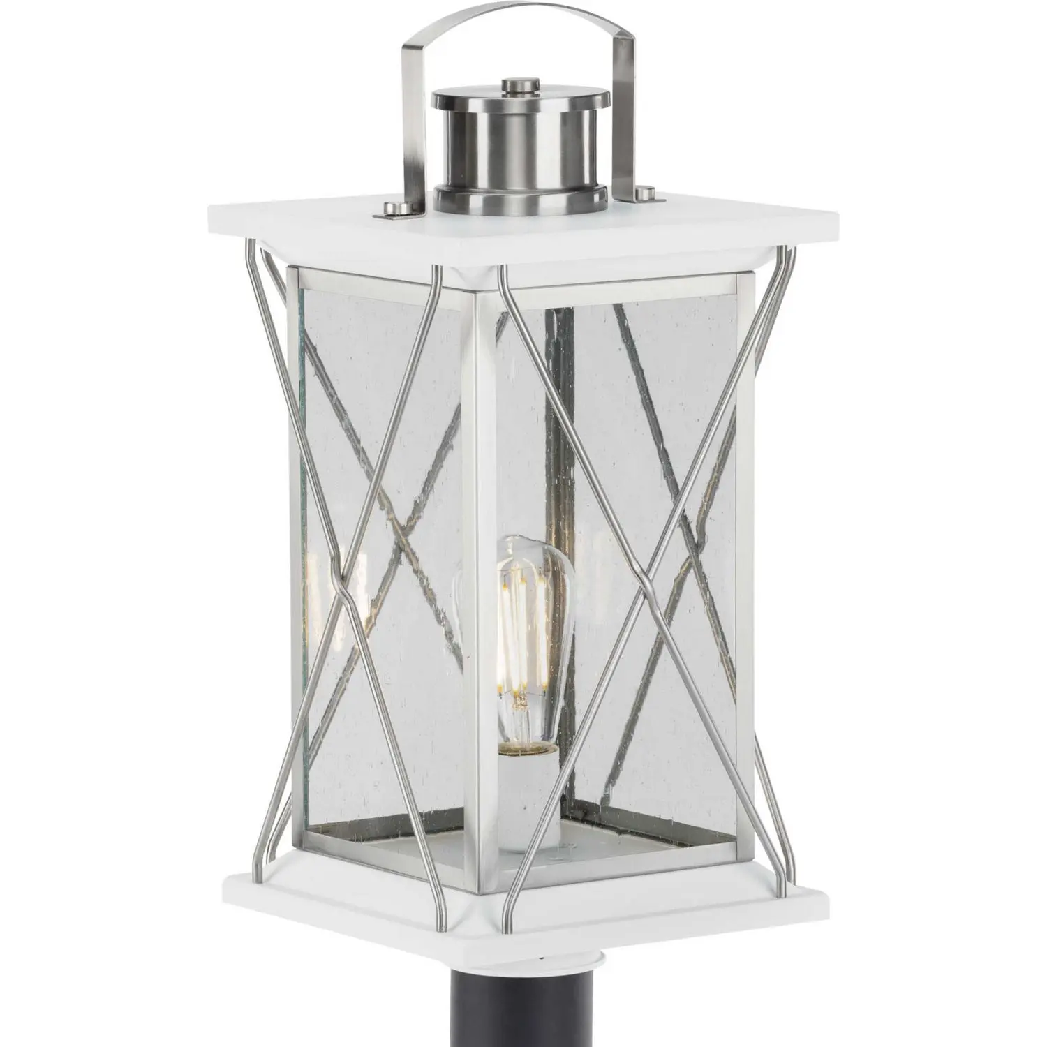 Barlowe One Light Post Lantern Stainless Steel