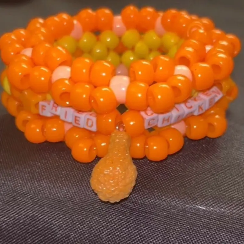 Fried Chicken X-Base Mini Rotating Kandi Cuff
