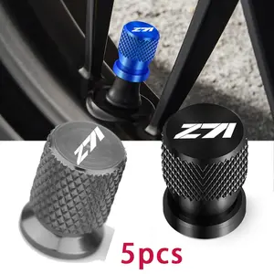 For Chevrolet Z71 5pcs Aluminum Alloy Tire Valve Stem Cap, Metallic Texture, Anti-Theft & Dust-Proof, Automotive Accessories