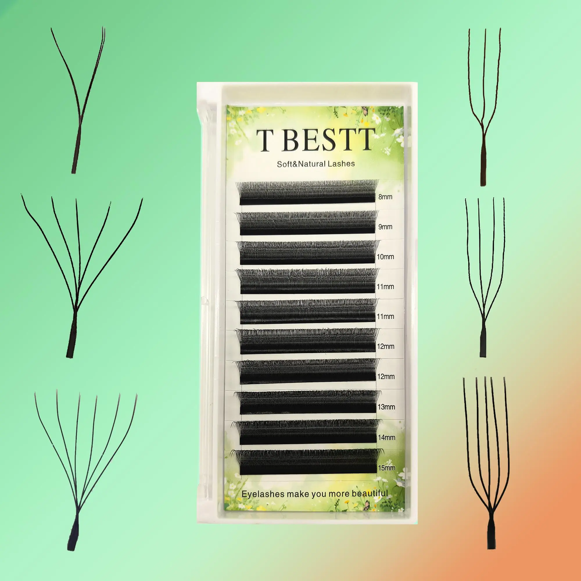 Tbestt U Shape YY 4D 5D W Lashes Extension Soft Cilios W Eyelashes 4D 5D U Shape Volume Lashes 2026 New