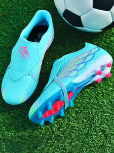 Men Women Professional Sport Soccer Shoes Ag Long Nails, Tpu Cleats, Comfortable Insole, Ankle Support, 4 Colors, Sizes 35-45