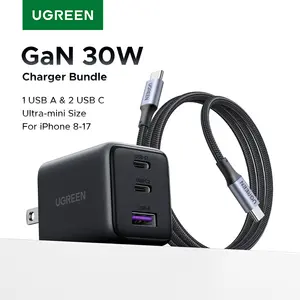 UGREEN PD30W 2C1A/PD20W 1C1A Charger Bundle, with Type-C Cable, Fast Charging for iPhone 17 16 Pro Max Multi-Port Foldable,TikTokShopBacktoSchool，TikTokShopBlackFriday ,TikTokShopHolidayHaul