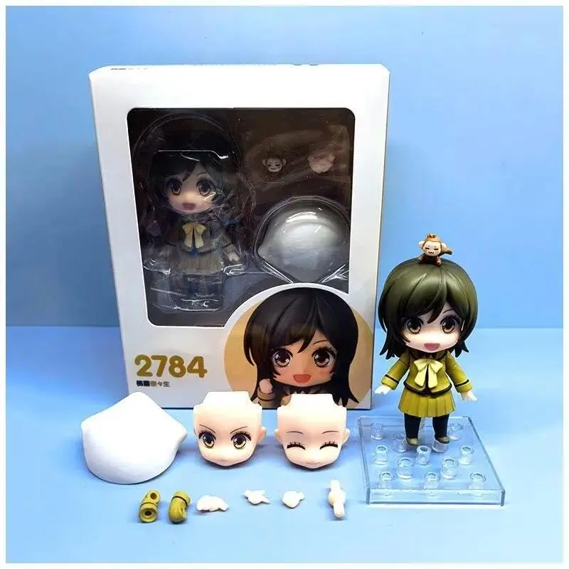 New Vitality Girl Tomoe Q-Version Clay Figure 2784, Face-Changing Miniature Kit Doll, Desktop Ornament Collectible Model, Anime Toy Gift for DIY Enthusiasts, Miniature Kit Dolls