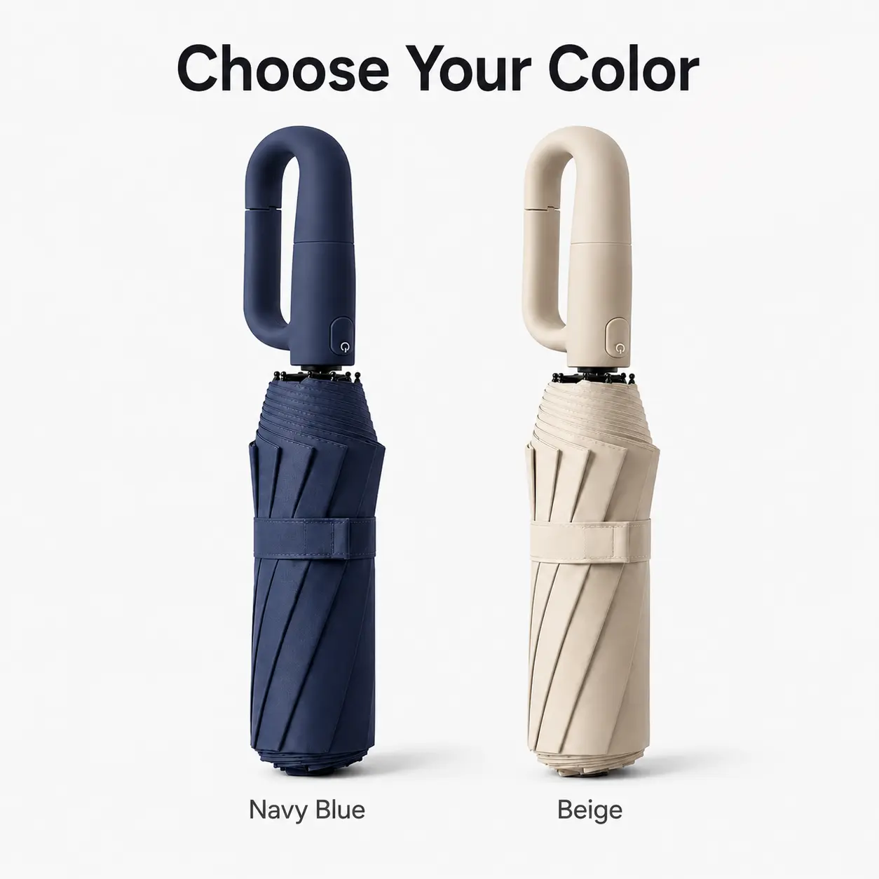 Clearance Automatic 3-Fold Umbrella, Compact Portable Folding Rain Umbrella, 2 Colors Available