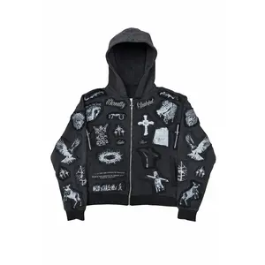 *Eternally Grateful* Patchwork Hoodie