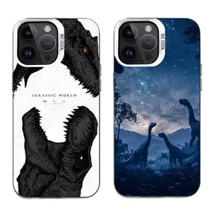 J-Jurassic Park Dinosaur World Phone Cases For iPhone 17 16 15 14 13 12 11 Promax Pro Air Plus White Matte Shockproof Cover Gifts For Christmas Halloween Birthday