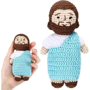 6" Easter  Plush Crochet  Doll  Emotional Religious  Faith  Verse Positive Inspirational Doll for Easter Basket Stuffers  Women Men Birthday Gifts