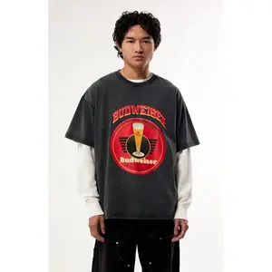 Budweiser Men's by Pacsun Antique T-Shirt - Multicolor