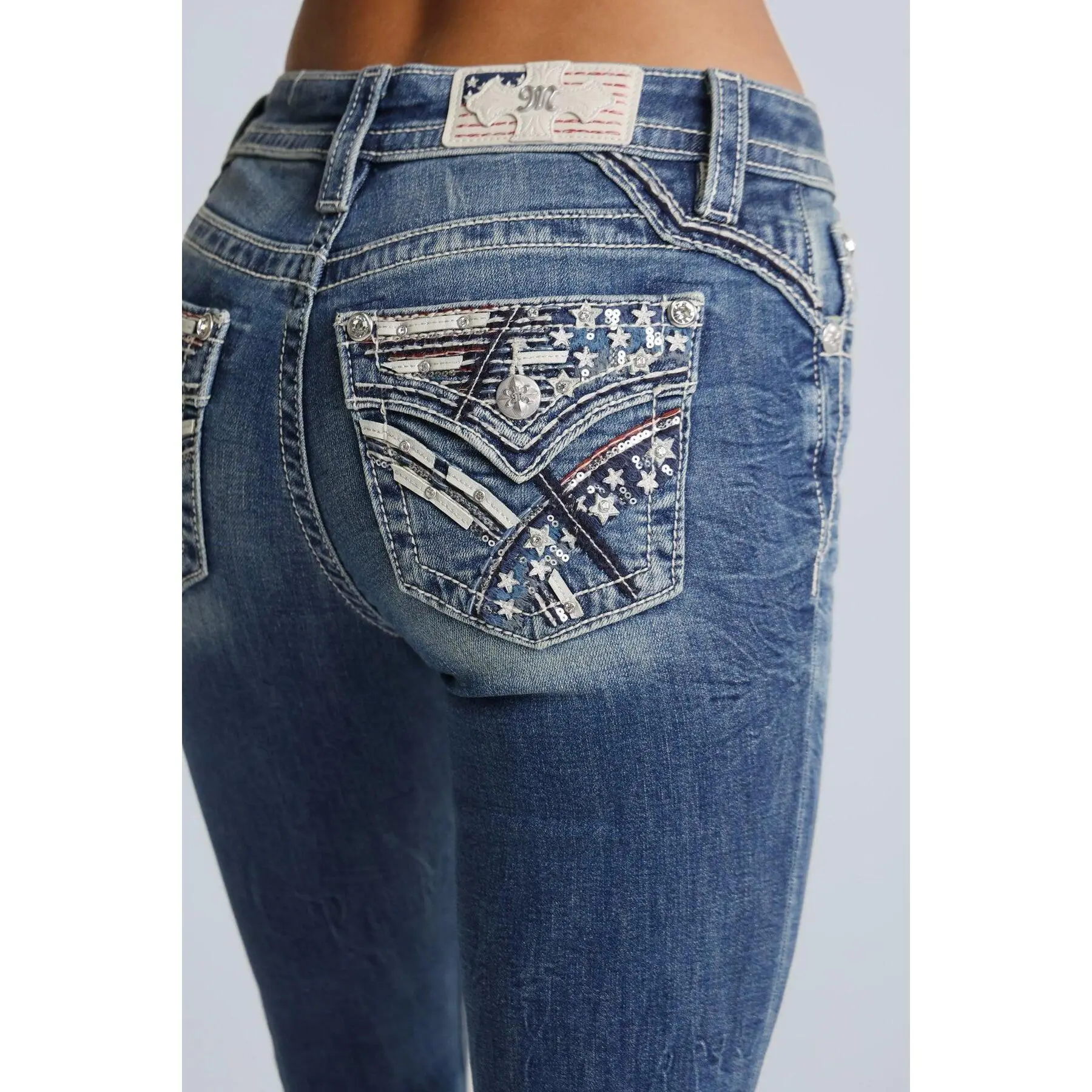 Spangled Bootcut Jeans