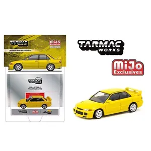 Tarmac Works 1:64 Mitsubishi Lancer GSR Evolution III – Yellow – MiJo Exclusive