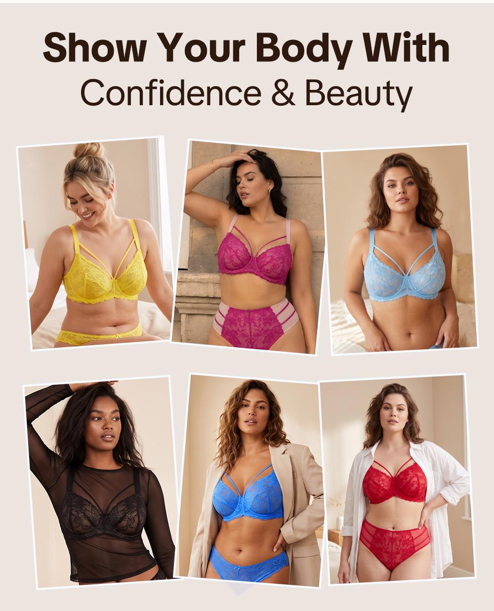 HSIA Pretty In Petals Sexy Unlined Lace Underwire Bra with Adjustable Straps for Women Plus Size Mesh Wings Non Padded Bra Full Coverage Minimizer Bra Lifting Support Daily Large Bust Bras Lightweight Comfort Brassiere Lingerie HSIA Pretty In Petals Sexy Unlined Lace Underwire Bra with Adjustable Straps for Women Plus Size Mesh Wings Non Padded Bra Full Coverage Minimizer Bra Lifting Support Daily Large Bust Bras Lightweight Comfort Brassiere Lingerie