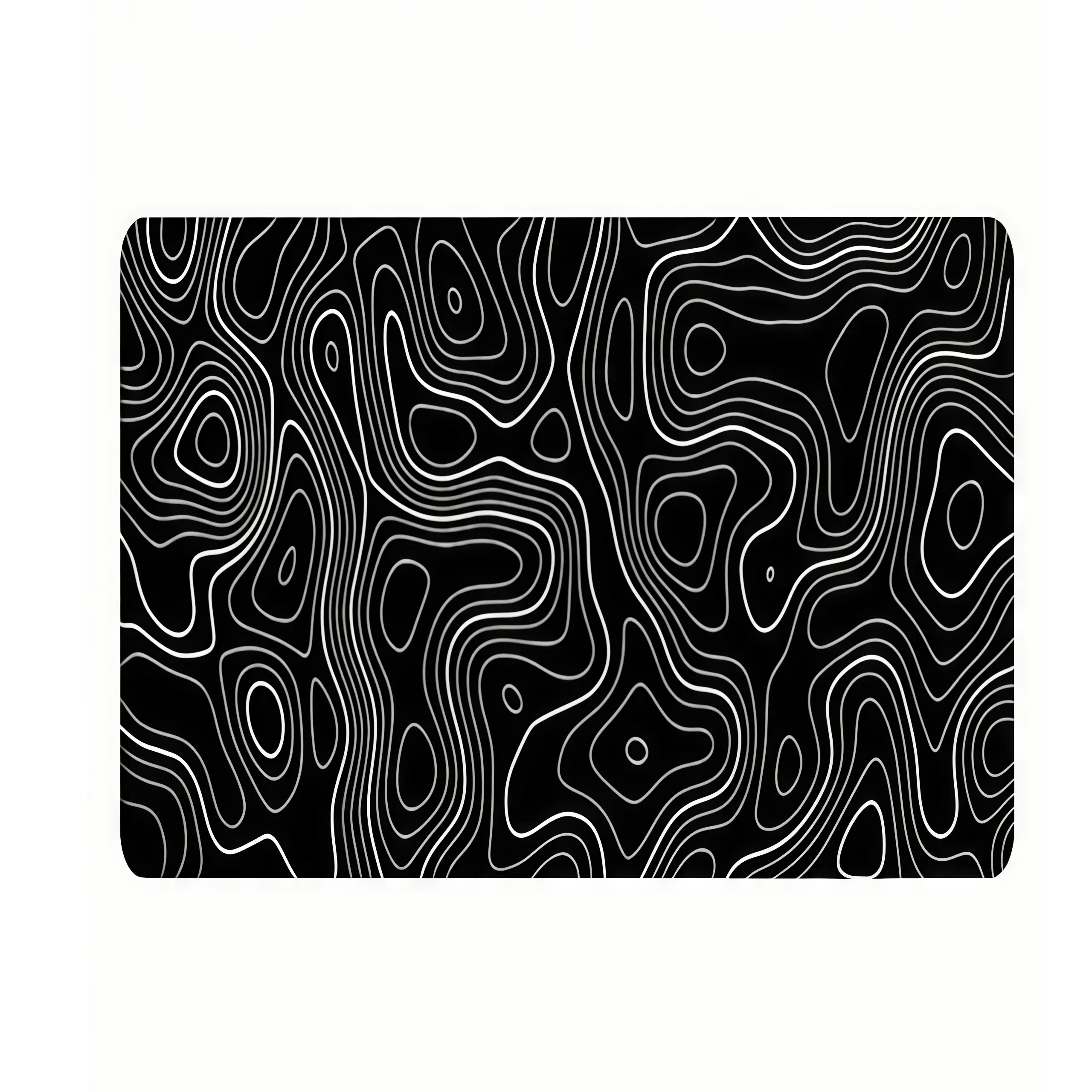 An extended gaming mouse pad with a 2D black waterproof and anti-slip rubber base, desk accessory, computer desk accessory, portable mouse pad, keyboard mouse pad multi-functional office supply, Size 20X24cm