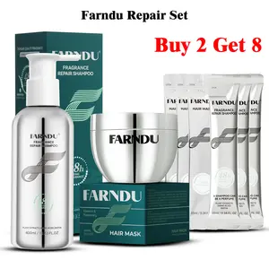 FARNDU Repair Set (Shampoo + Hair Mask) - Hydration & Deep Repair, Thickening, Promote Growth, Prevent Loss Cleansing, Sulfate Free, Keratin &Rosemary