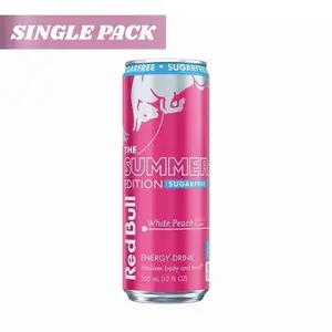 Red Bull Summer Edition White Peach  Sugar Free Energy Drink | 12 fl oz Single Can