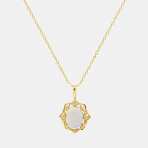 【769】“Celestial Opal Glow” Synthetic Opal Opulent Necklace– Unique and Elegant Accessory for Special Occasions or Modern Wear