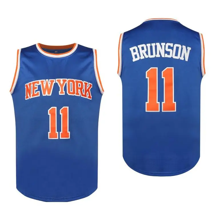 Brunson and Ewing Basketball Jersey , Sleeveless Embroidered Details, Ideal for Sportswear, Party Outfits, Or As a Gift, 100% Polyester, Loose Fit, Athletic Techwear
