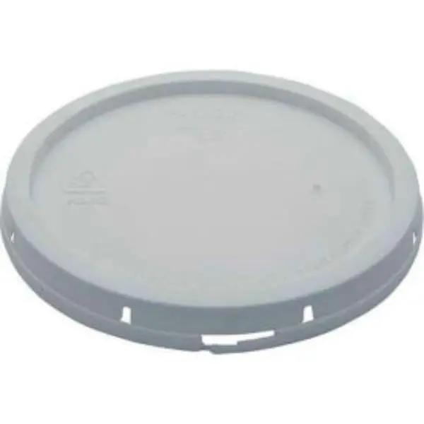 Vestil Manufacturing 987424 Sturdy Durable HDPE Plastic Tear-Tab Cover, LID-2-PWT, FDA-Compliant Smooth Surface, 100% Prime Virgin High-Density Polyethylene, for 2 Gal Open Head Pail - White, Workplace Safety