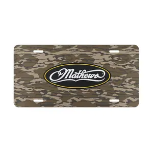 Camo Personalized License Plate Cover – Custom Name Matthew Design, Outdoor Style, Fits Motorcycle, Car, Pickup Truck & RV, Standard US License Plate